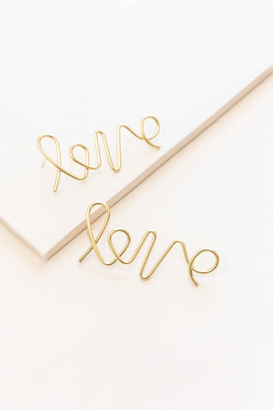 Love Earrings - Name of Love