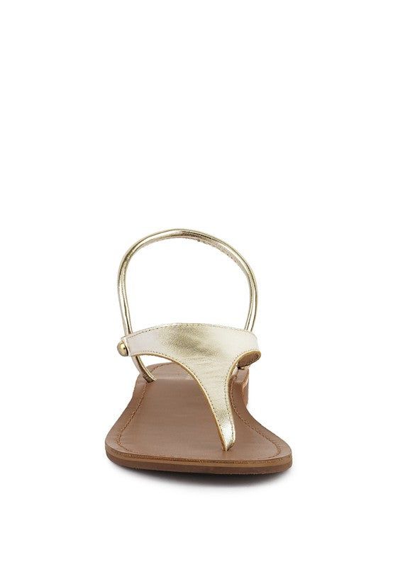 Leather Flat Thong Sandals - LK’s Boutique