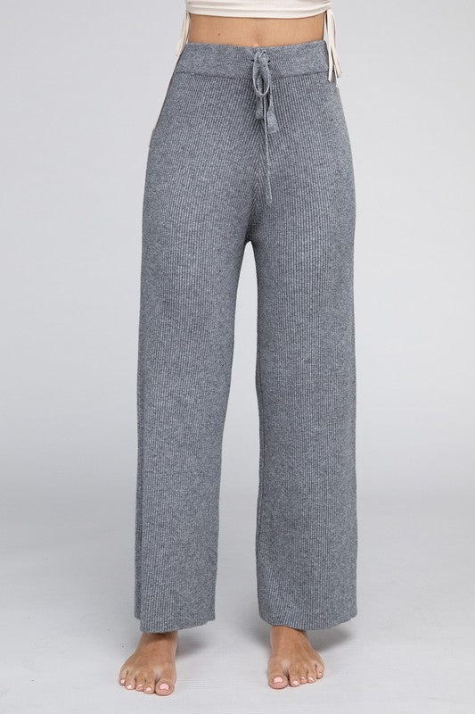 Solid Knit Pants