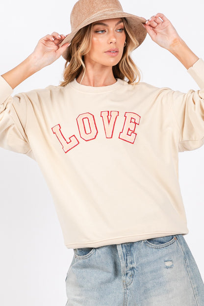 womens Love Embroidery Sweatshirt
fall and winter Sweatshirt
