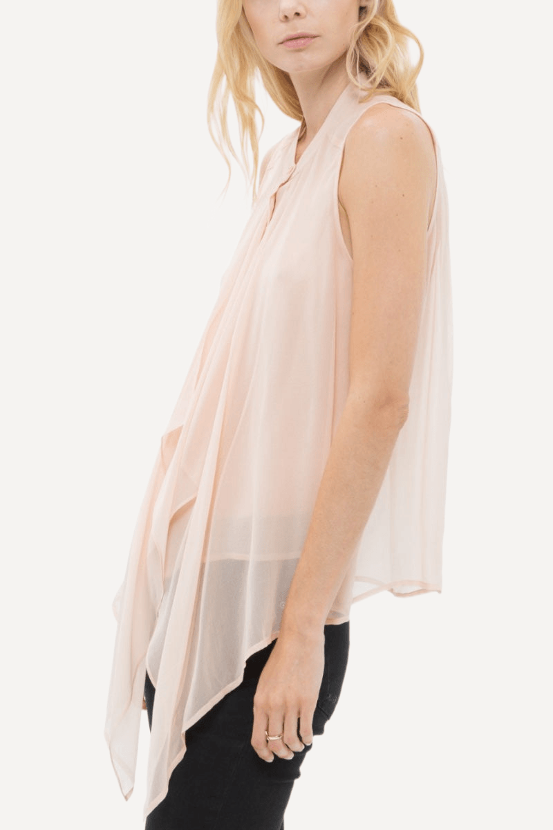 Silk Drape Blouse - LK’s Boutique