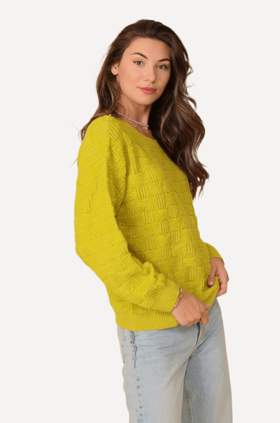 Basket Weaved Sweater - LK’s Boutique