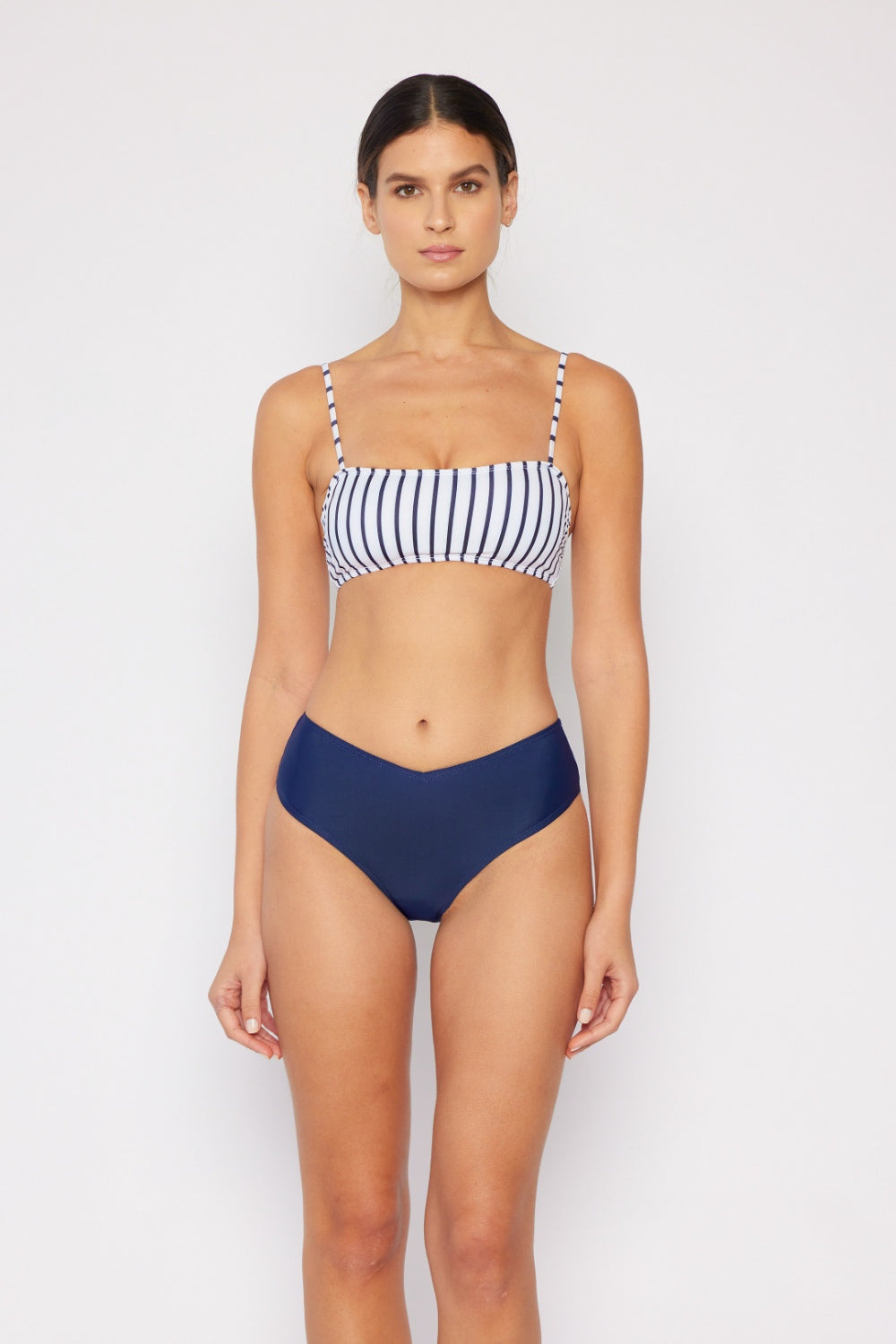 white and blue striped bikini, Maritime Bikini