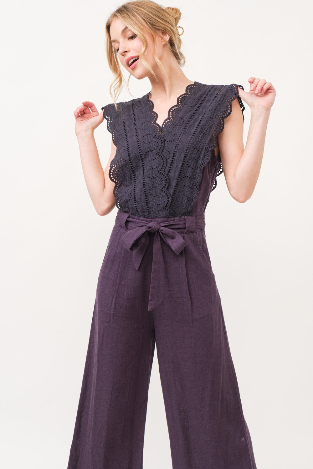 Laced Top Jumpsuit