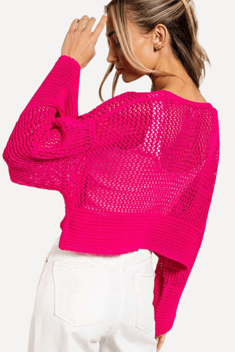 Cropped Crochet Cardigan - LK’s Boutique