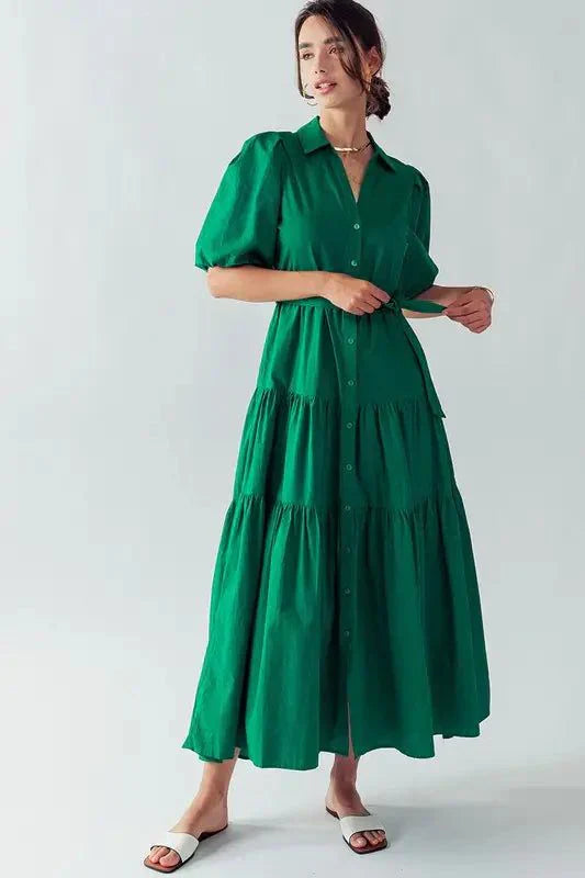 long green dress