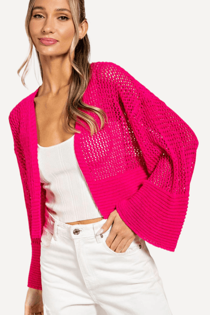 Cropped Crochet Cardigan - LK’s Boutique