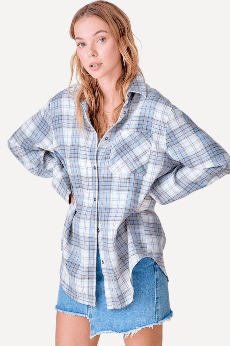 Flannel Plaid Shirt - LK’s Boutique