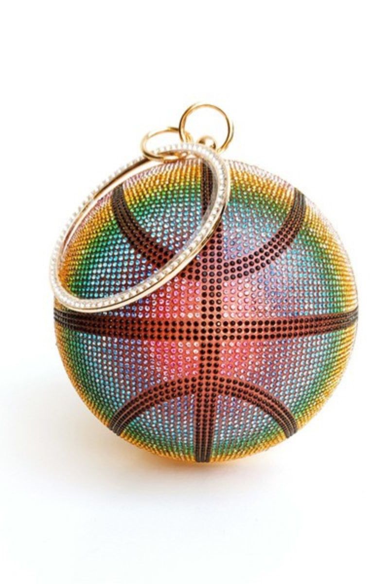 Rhinestone Basketball Bag - LK’s Boutique