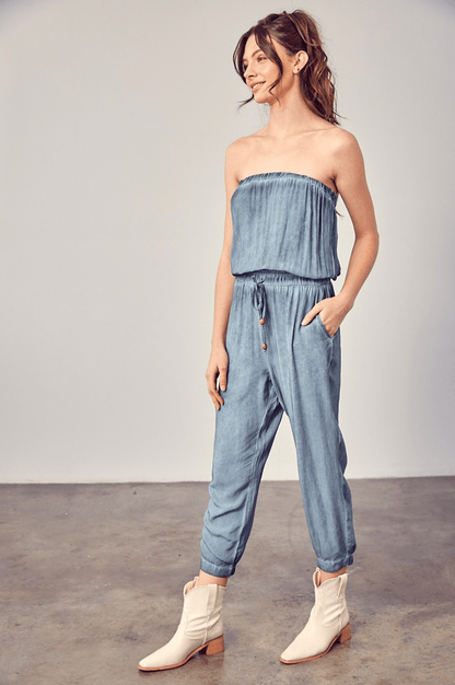 denim jumpsuit