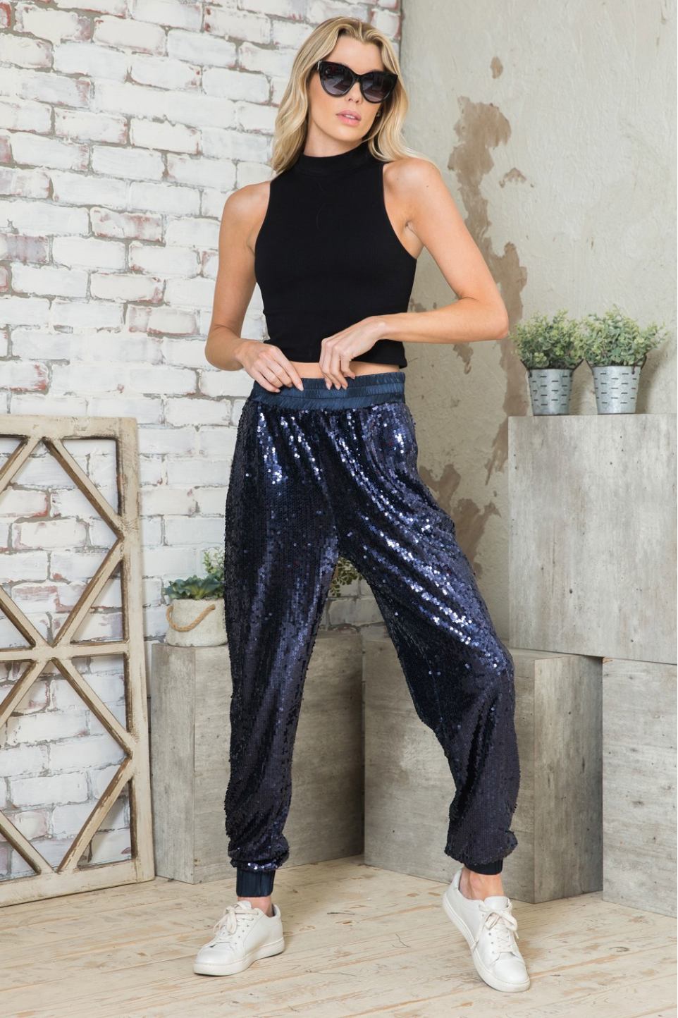 sequin loung pants