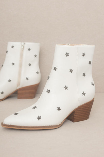 short white boot