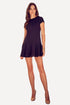 black party mini dress, club dress, Black Peplum Dress, cocktail mini black dress, women 