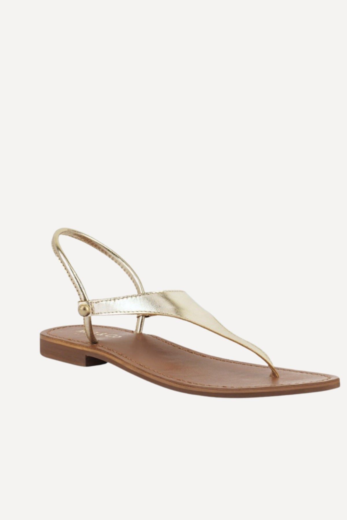 Leather Flat Thong Sandals - LK’s Boutique