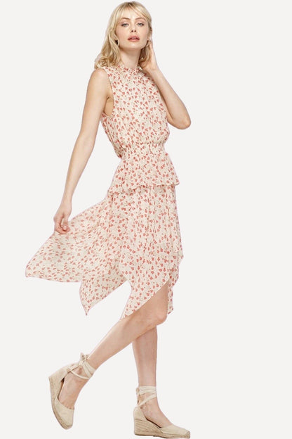 Red Floral Summer Dress - LK’s Boutique