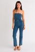 Denim Strapless Jumpsuit, jean strapless