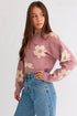 pink floral sweatshirt