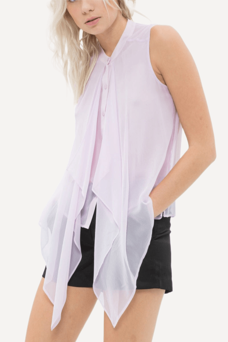 casual silk top