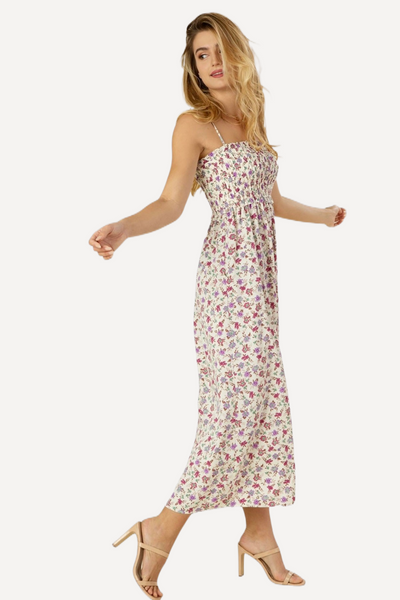 summer floral dress, long floral dress