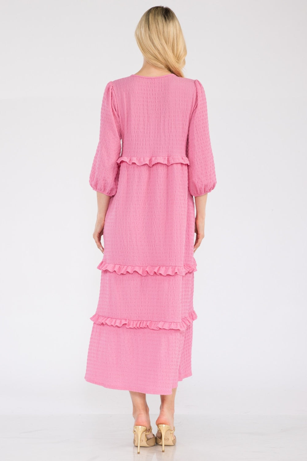 Tiered-Ruffle Maxi Dress