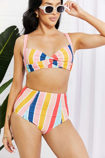 Candy Stripe High-Rise Bikini