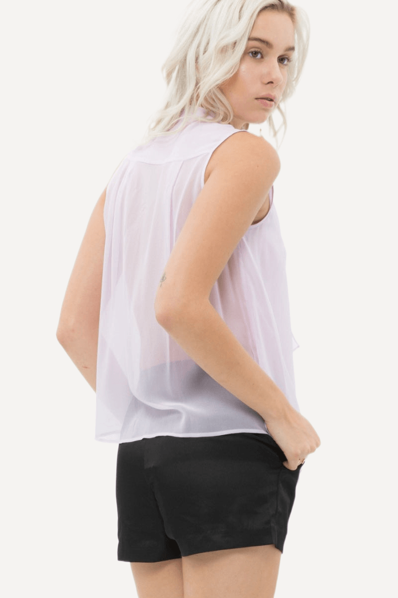 Silk Drape Blouse - LK’s Boutique