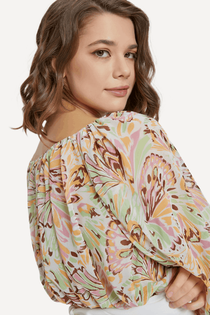 Floral Cold Shoulder Top - LK’s Boutique