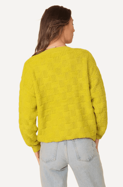 Basket Weaved Sweater - LK’s Boutique