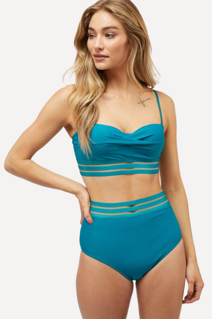 Meshed Two Piece Bikini