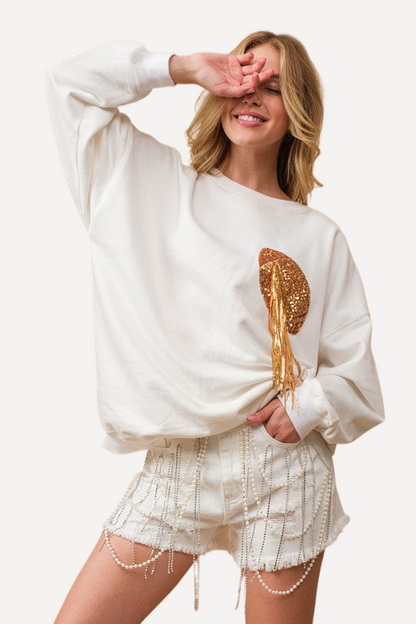 golden football Game Day Terry Sweatshirt