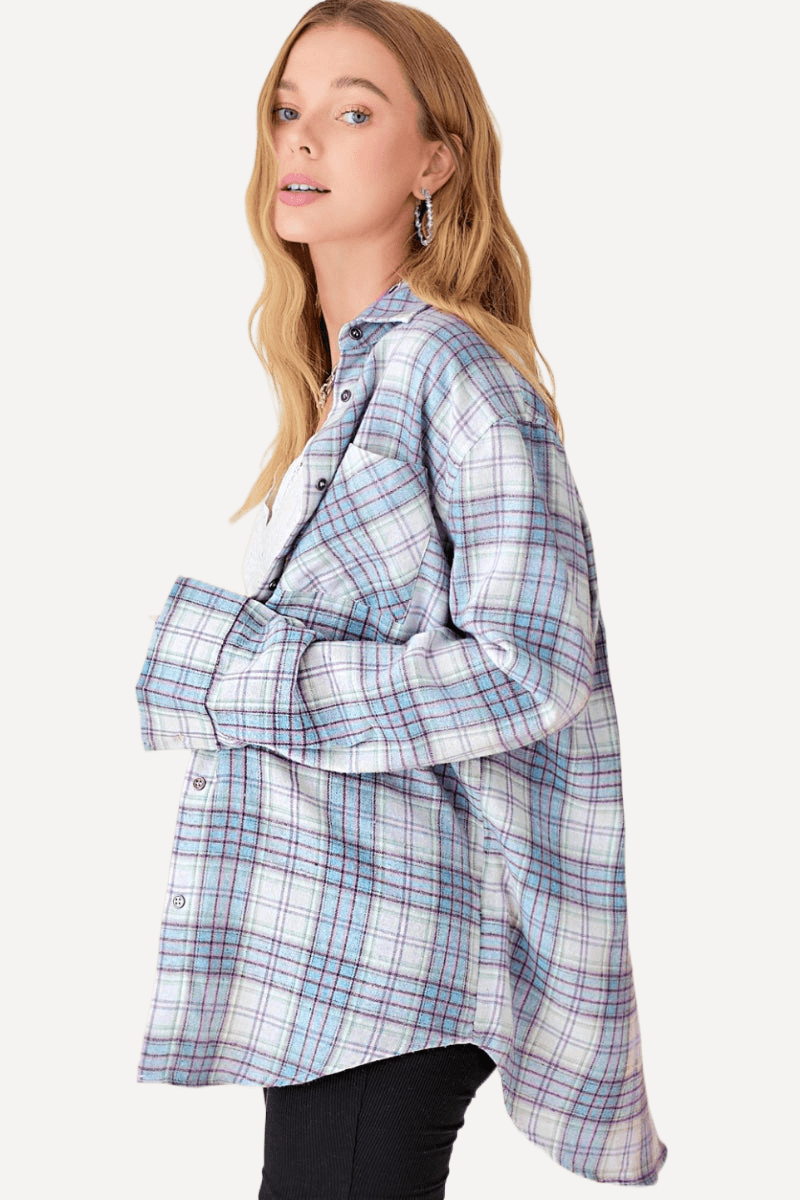 Flannel Plaid Shirt - LK’s Boutique