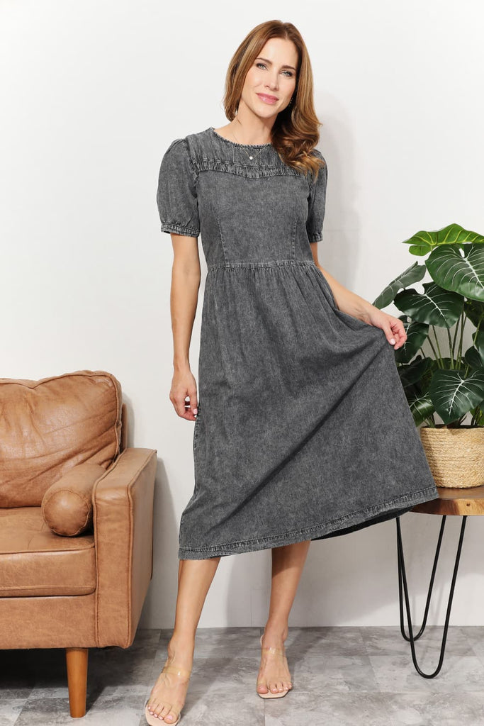 Plus Size Crisscross Back Split Thigh Maxi Dress – Viveda Boutique