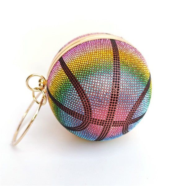 Rhinestone Basketball Bag - LK’s Boutique