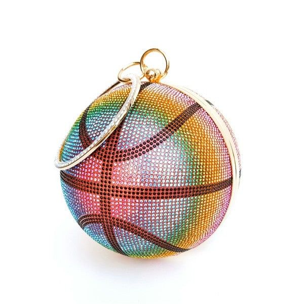 Rhinestone Basketball Bag - LK’s Boutique