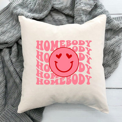 Pink Smiley Pillow Cover - LK’s Boutique