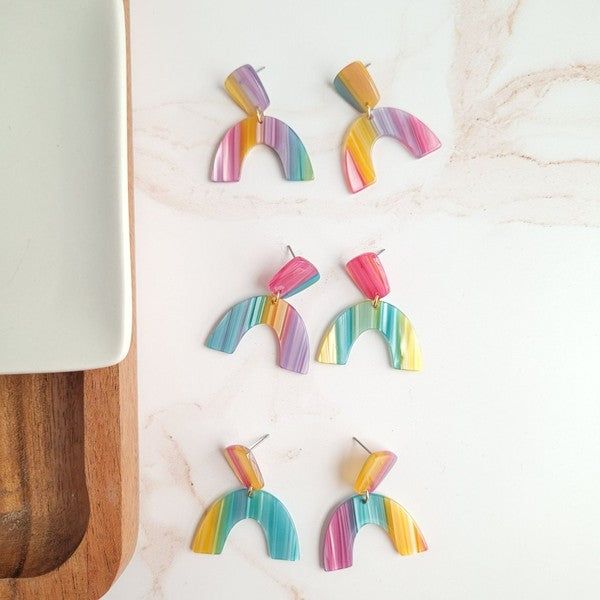 Rainbow Arch Earrings - LK’s Boutique