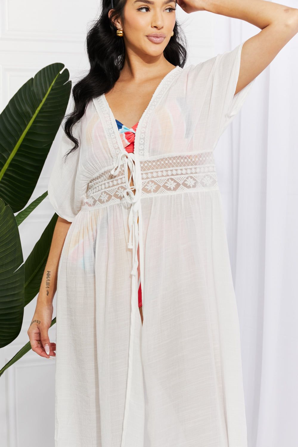 Goddess Tied Maxi Cover-Up - LK’s Boutique