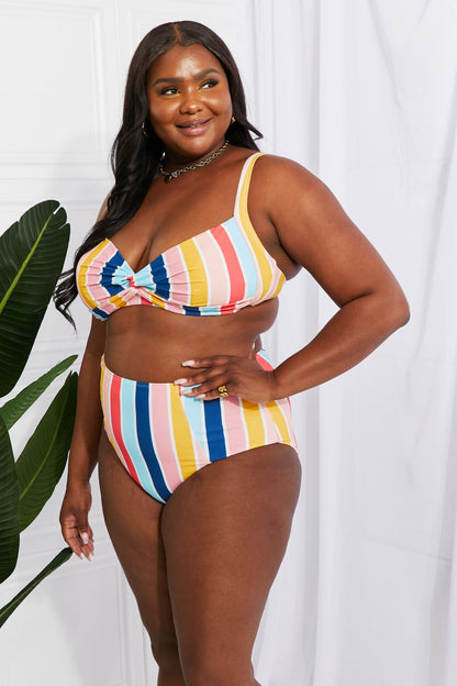 Candy Stripe High-Rise Bikini - LK’s Boutique