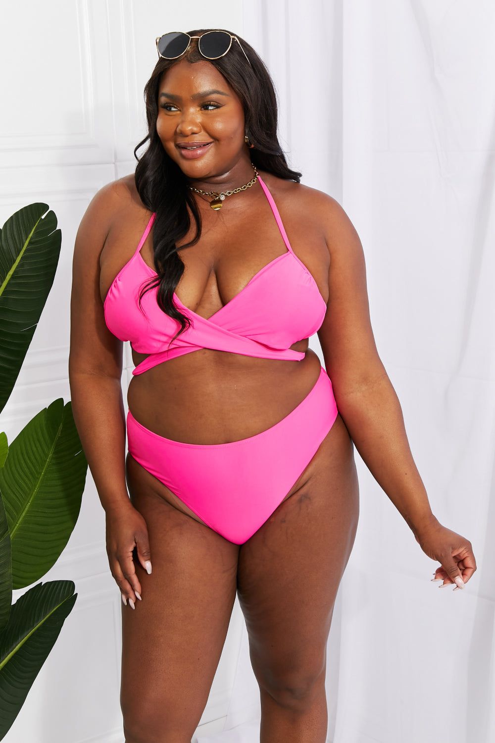 Halter Bikini Set in Pink - LK’s Boutique