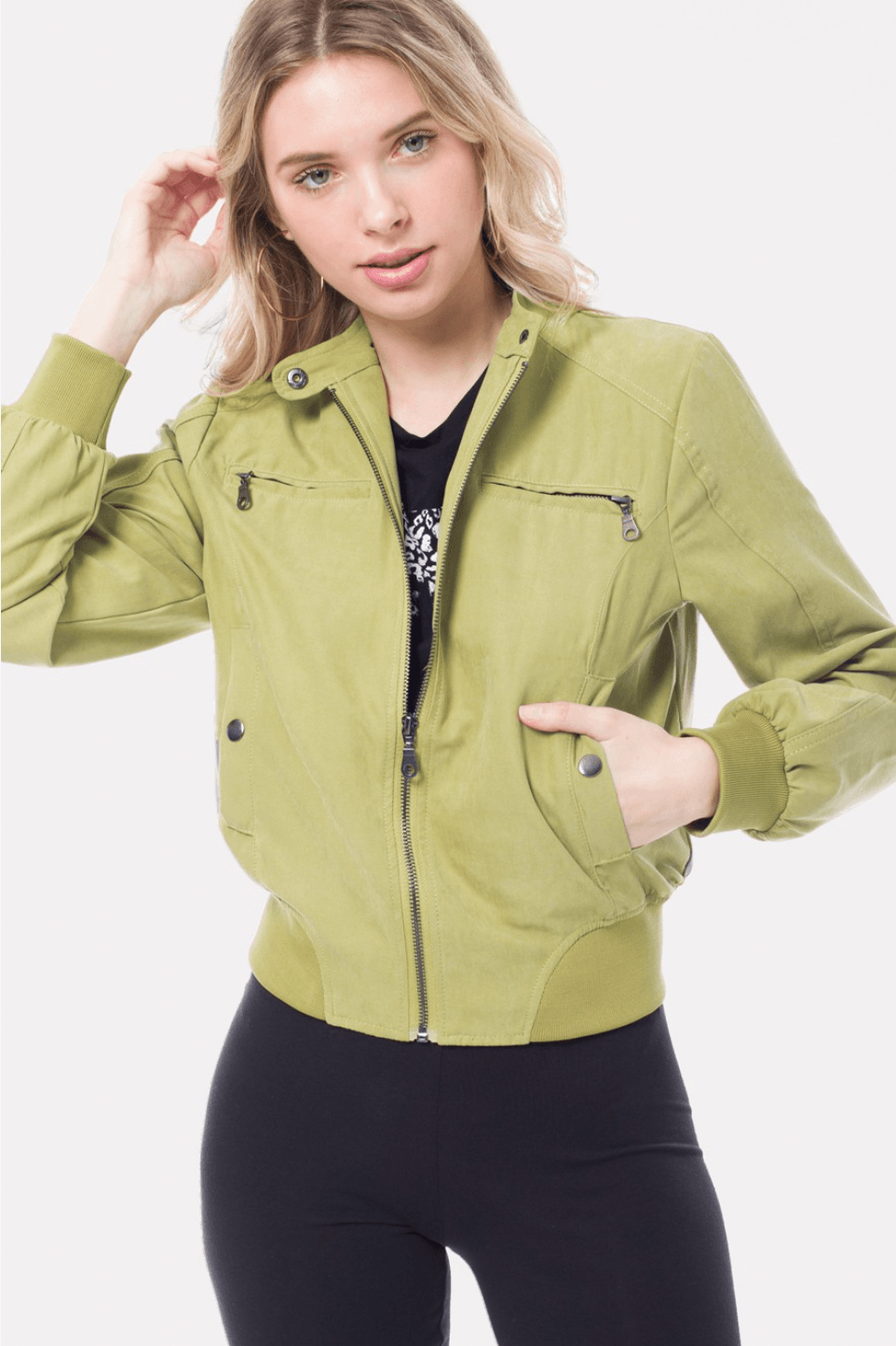 Suede Bomber Jacket - LK’s Boutique