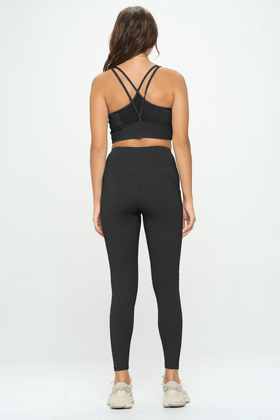 Meshed Sports Bra and Leggings Set - LK’s Boutique